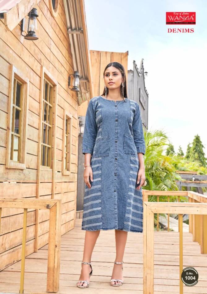 Wanna Denims Latest Designer Fancy Wear Denim kurti Collection